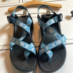 Chaco Z2 classic  Blue and White Sandals